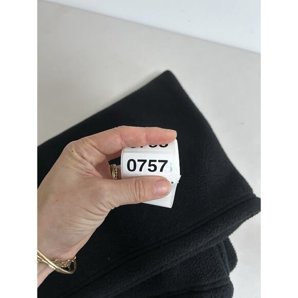 Vintage L.L. Bean Vest Black Men Fleece 10224S Made in USA Size XL - Picture 8 of 8